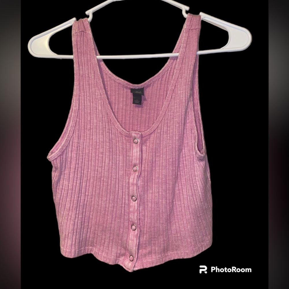 Wild Fable Pink Cropped Tank Top